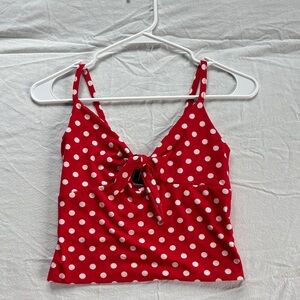 Red Polka Dot Women's Top